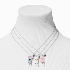 Best Friends Animal Ice Pop Pendant Necklaces - 3 Pack,