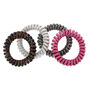 Metallic Lurex Spiral Hair Bobbles - 4 Pack,