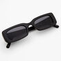 Rectangular Retro Sunglasses - Black,