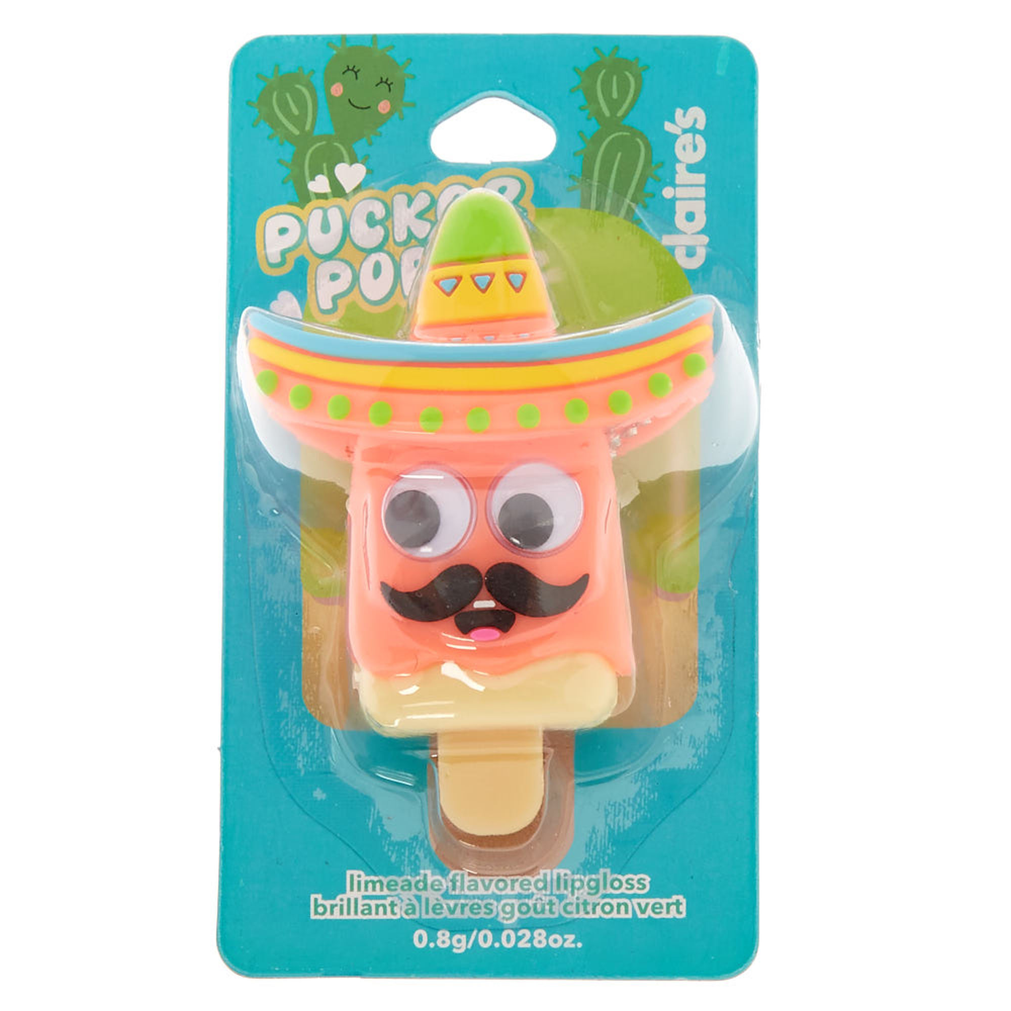 Pucker Pops Sombrero Lip Gloss - Limeade,