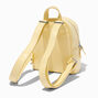 Quilted Yellow Puffy Mini Backpack,