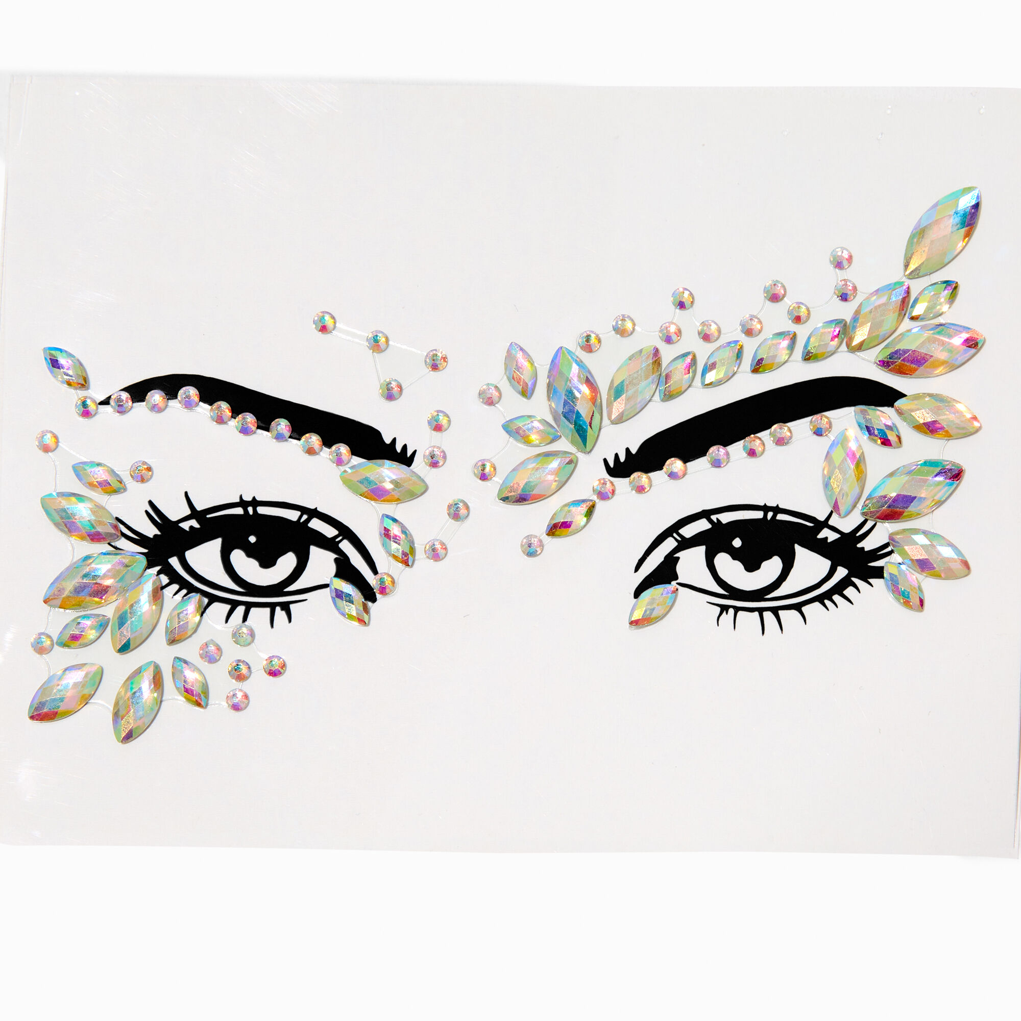 Iridescent Swoop Jewel Forehead Gems