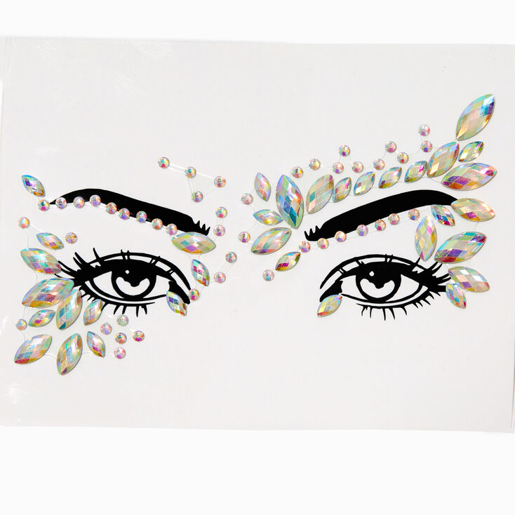 Iridescent Swoop Jewel Forehead Gems ,