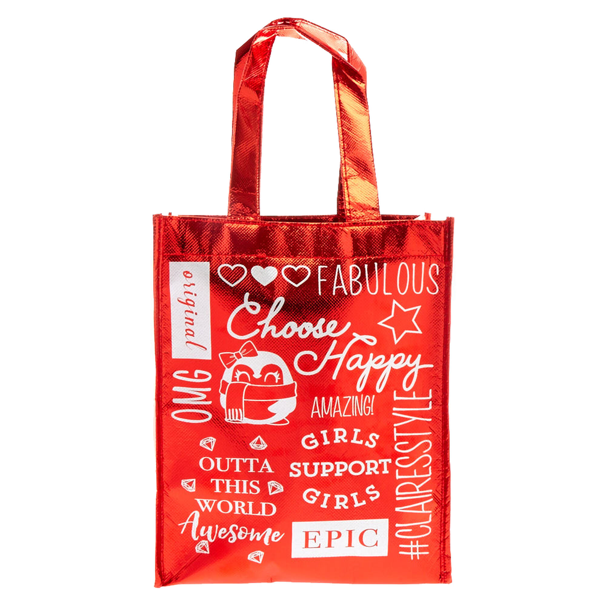 Small Holiday Reusable Tote Bag Claire S Us