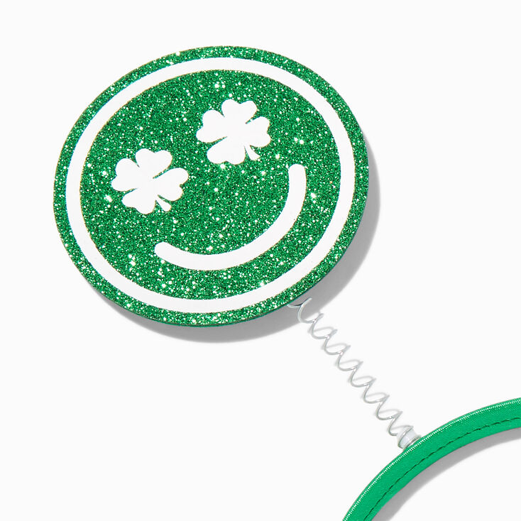 St. Patrick&#39;s Day Happy Face Deely Bopper Headband,