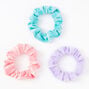 Claire&#39;s Club Small Velvet Pastel Hair Scrunchies - 3 Pack,