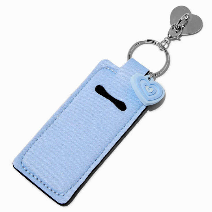 Blue Heart Lip Balm Holder Sticker Charm,