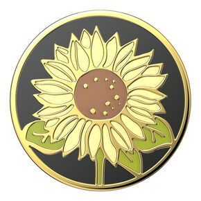 PopSockets&reg; PopGrip - Enamel Sunflower,