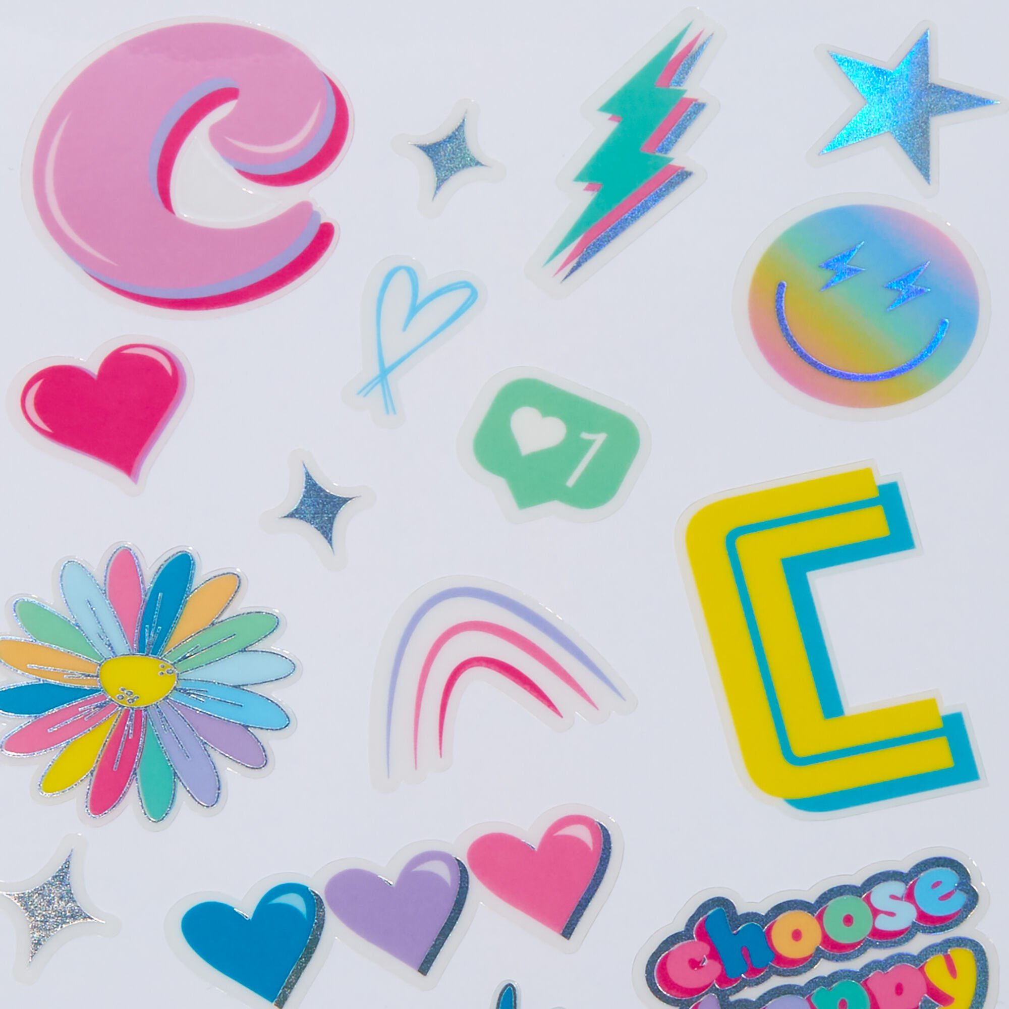 DIY 'C' Initial Stickers,