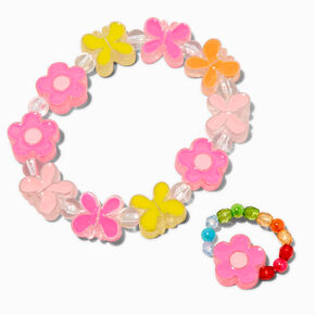 Claire&#39;s Club Butterfly Disc Beaded Jewelry Set - 3 Pack,