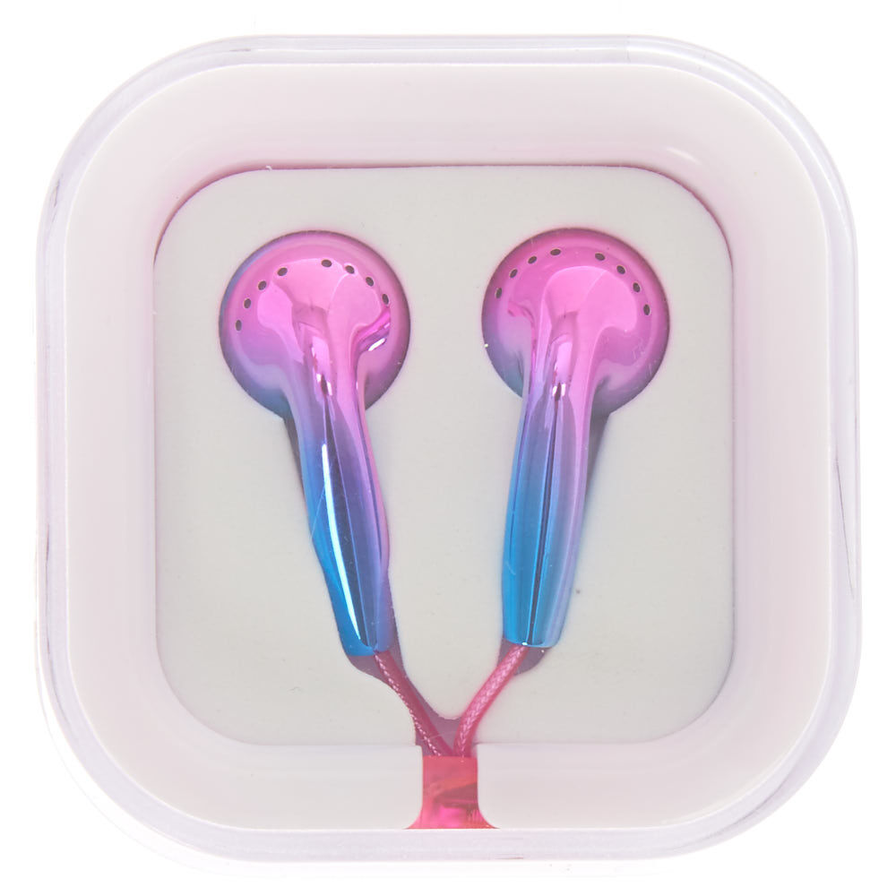 Metallic Rainbow Ear Buds,