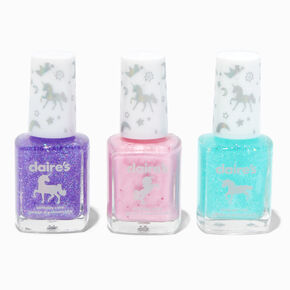 Lot de vernis &agrave; ongles parfum&eacute;s &agrave; paillettes licorne - Lot de 3,