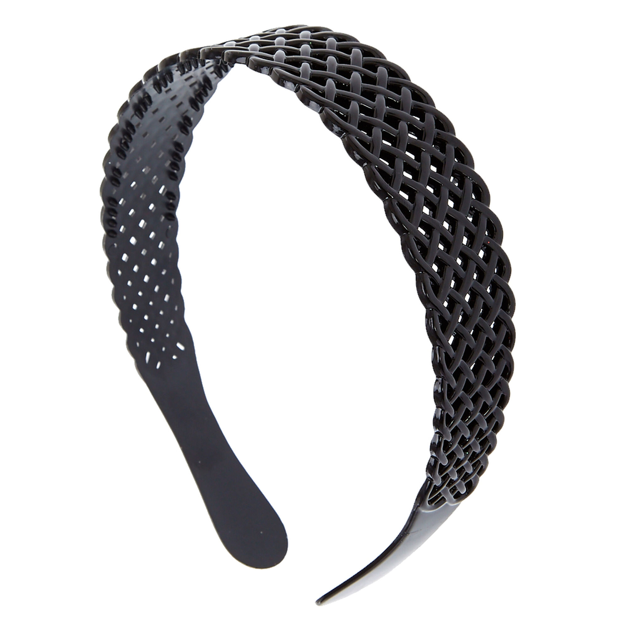 View Claires Waffle Headband Black information