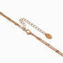 Long Gold-tone Coin &amp; Pearl Confetti Multi-Strand Necklace ,