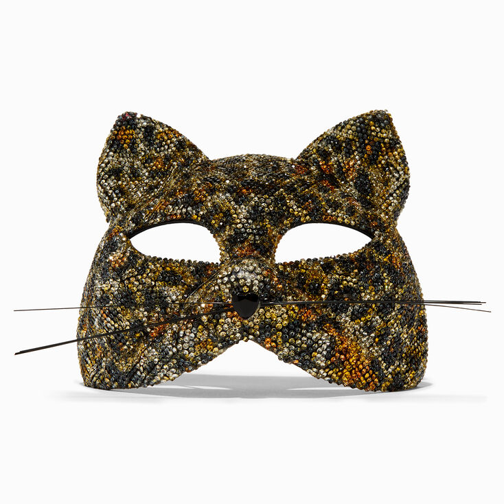 Embellished Leopard Mask,