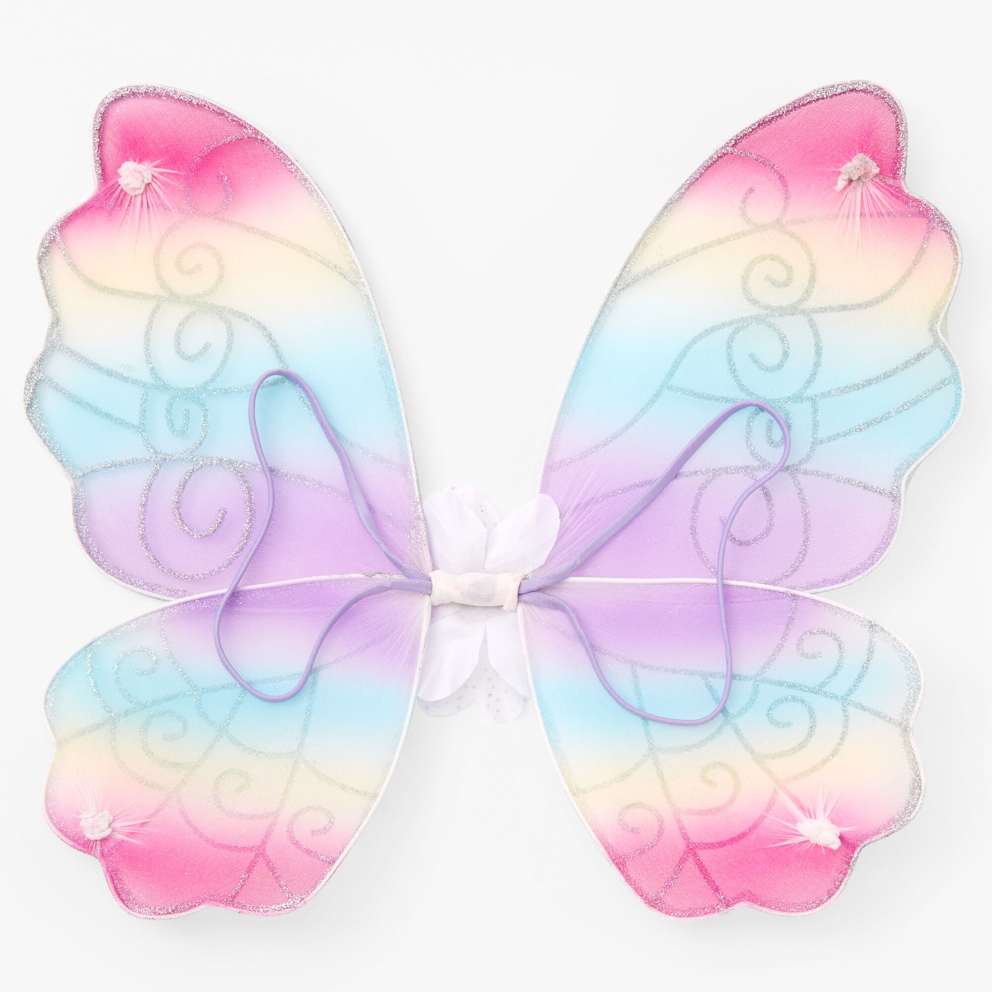 Claire s Club Pastel Rainbow Butterfly Wings Claire s US