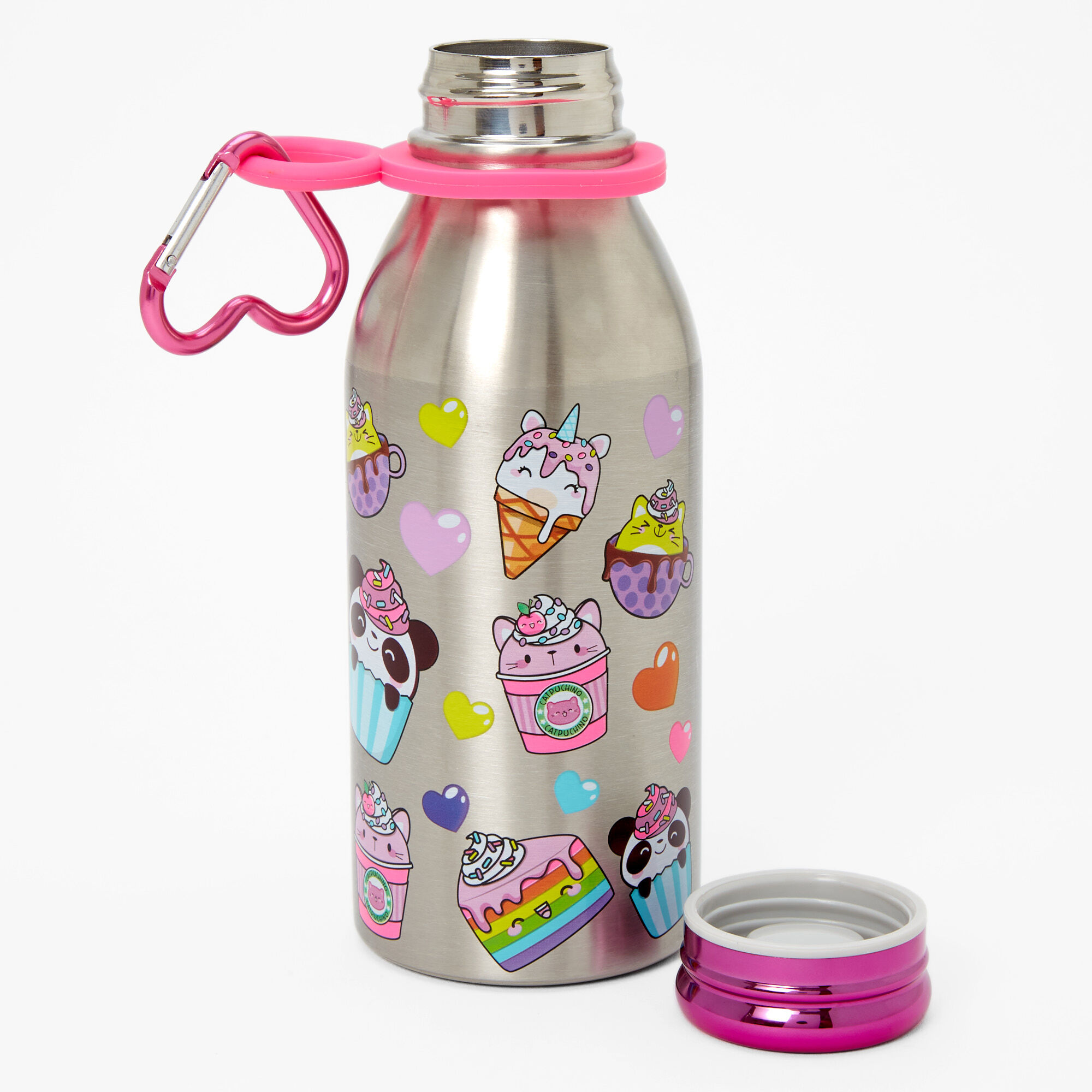 Critters Mini Metal Water Bottle - Silver,