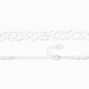 White Tattoo &amp; Green Mushroom Beaded Choker Necklaces - 2 Pack,