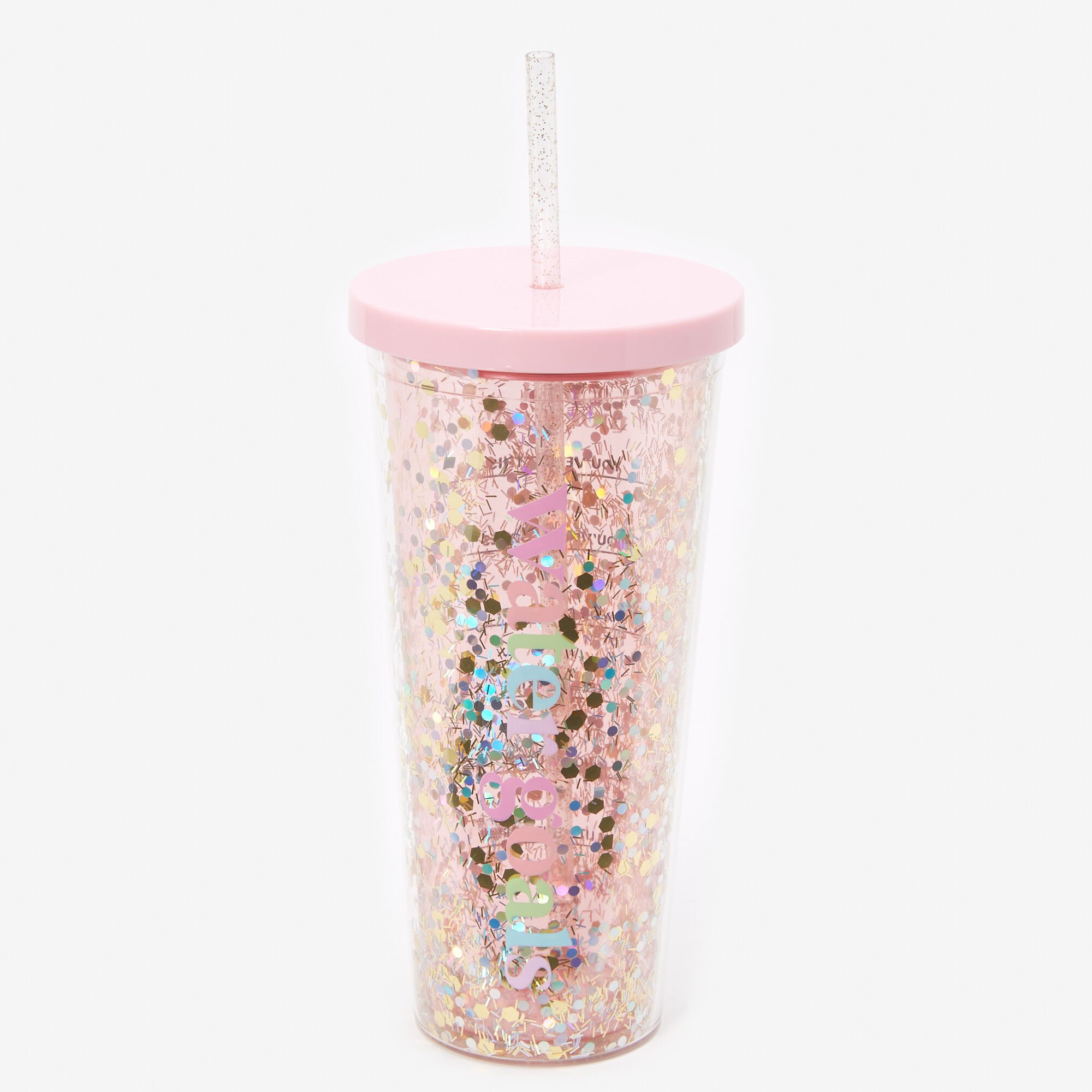 View Claires Water Goals Glitter Tumbler information