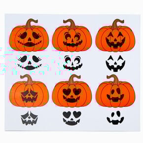 Halloween DIY Jack-o-Lantern Sticker Sheet,