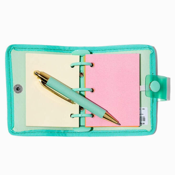 Teal Sequin Mini Journal Notebook,