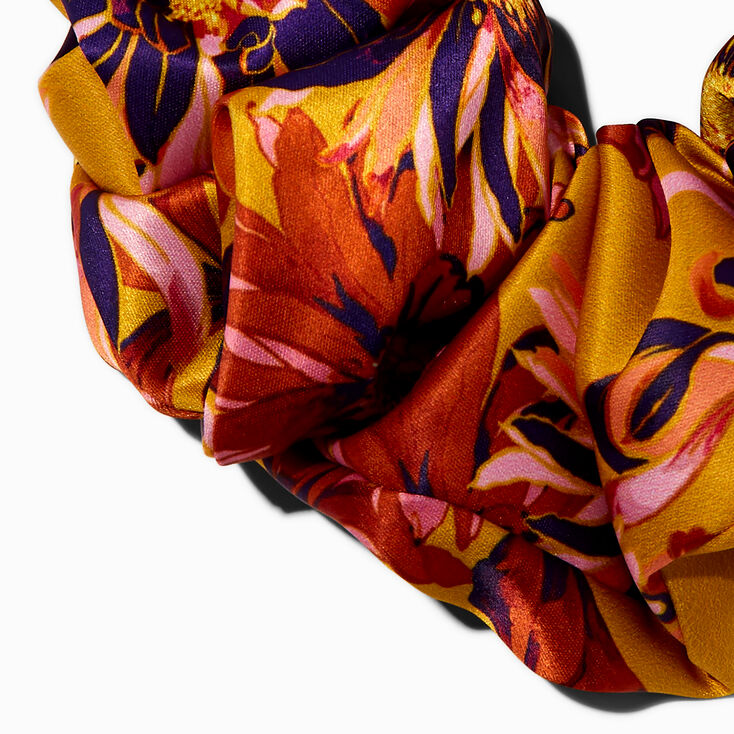 Giant Fall Floral Hair Scrunchie,