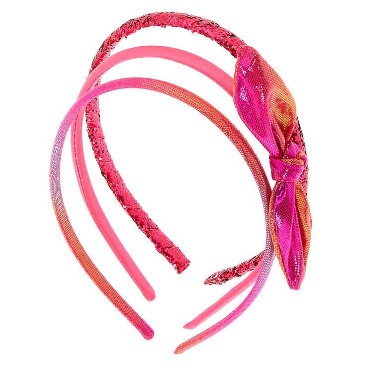 Claire's Club Headbands - Pink, 3 Pack | Claire's