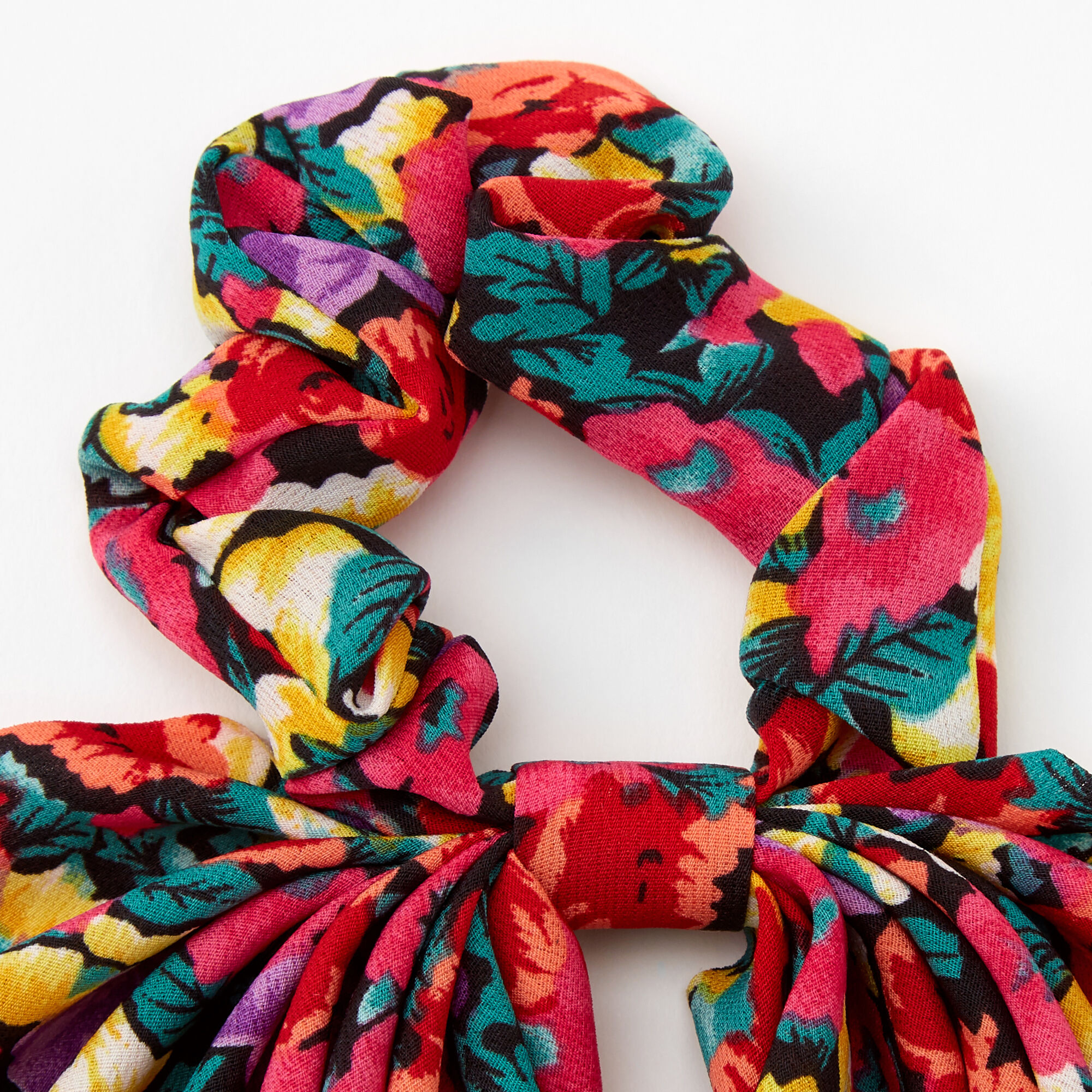 Chouchou foulard floral,