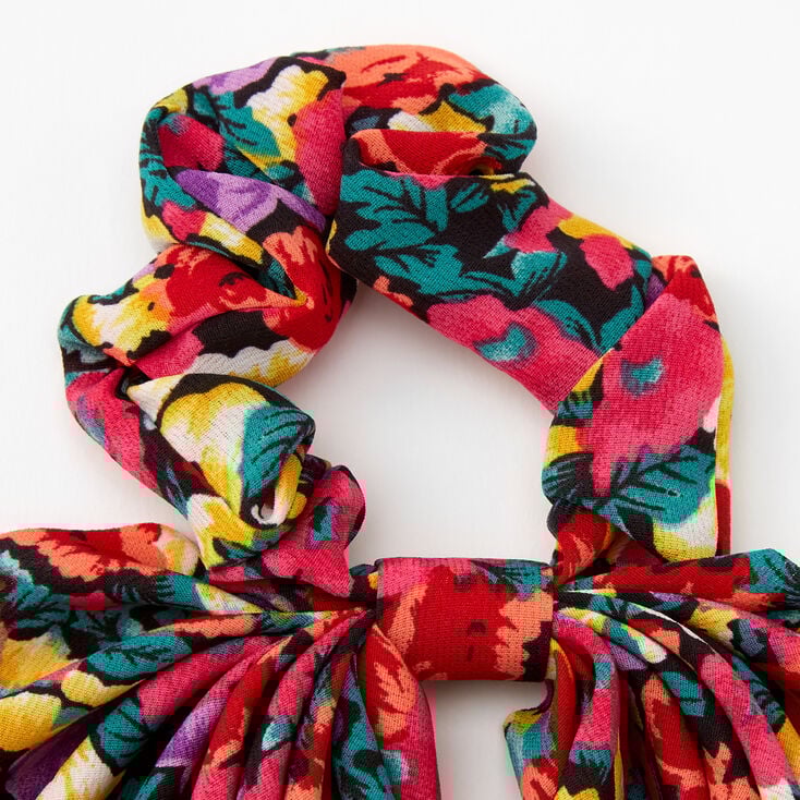 Chouchou foulard floral,