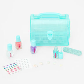 Claire&#39;s Club Mint Chest Nail Polish &amp; Stickers Set,