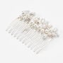 Rose Gold Pearl Cluster Hair Comb,