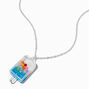 Claire&#39;s Club Liquid-Filled Glitter Ice Pop Pendant Necklace,