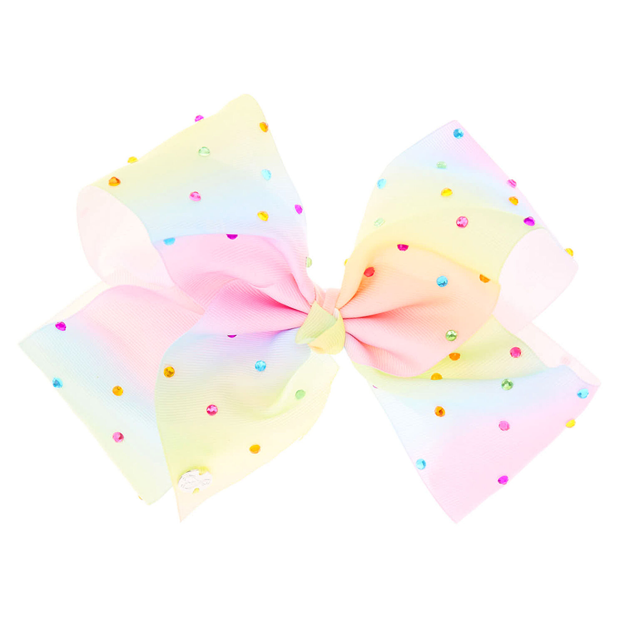 JoJo Siwa Large Rainbow Rhinestone Signature Hair Bow | Claire's