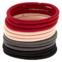 Black, Grey, Pink &amp; Red Hair Ties - 30 Pack,