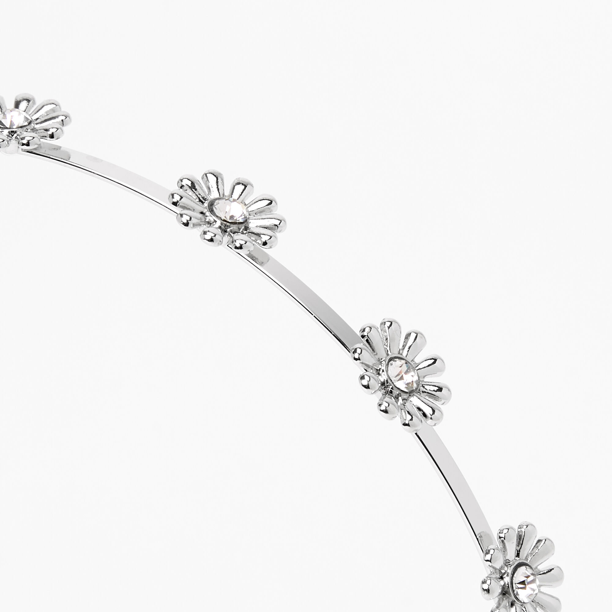 Silver Daisy Headband,