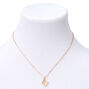 Butterfly Birthstone 16&quot; Gold Pendant Necklace - February,