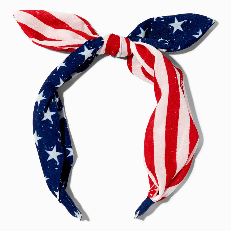 Stars &amp; Stripes Knotted Bow Headband,
