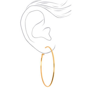 Gold-tone 70mm Hoop Earrings,