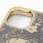 Coque de portable fleurs avec strass - Compatible avec iPhone&reg;&nbsp;11,