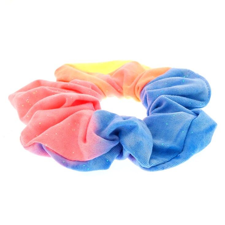 Medium Tie Dye Rainbow Hair Scrunchie,