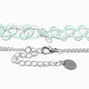 Claire&#39;s Club Yeti Silver Multi Strand Choker Necklaces - 3 Pack,