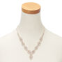 Rose Gold Evil Eye Rhinestone Statement Necklace,