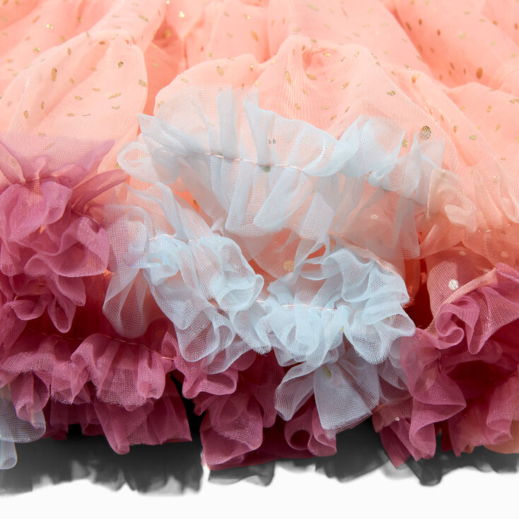 Claire&#39;s Club Pink &amp; Gold Polka Dot Tulle Tutu,