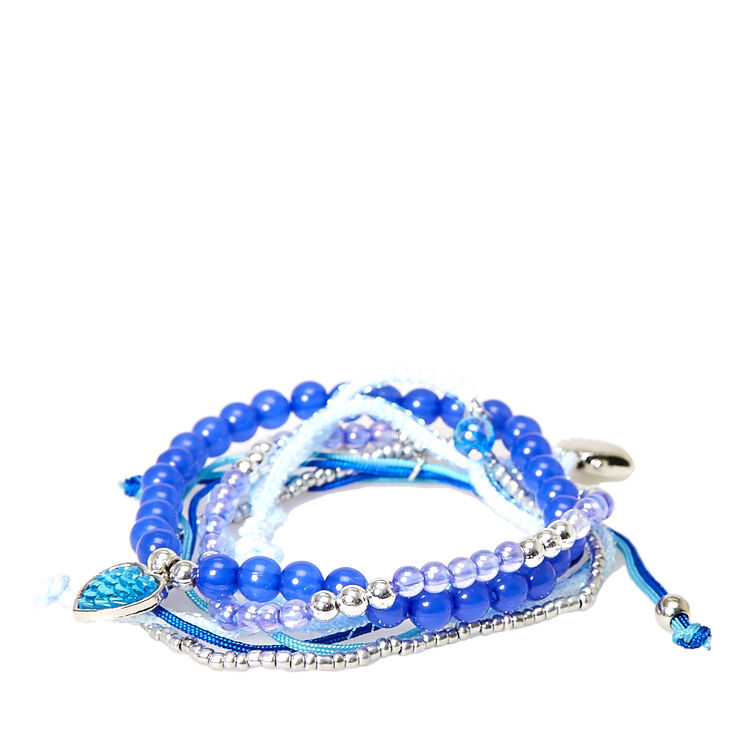 Lot de 5 bracelets fond marin,