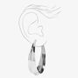 Silver 60MM Chunky Hoop Earrings,