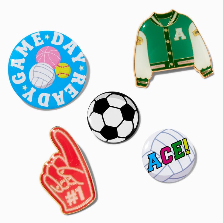 DIY Sporty Pin Set - 5 Pack,