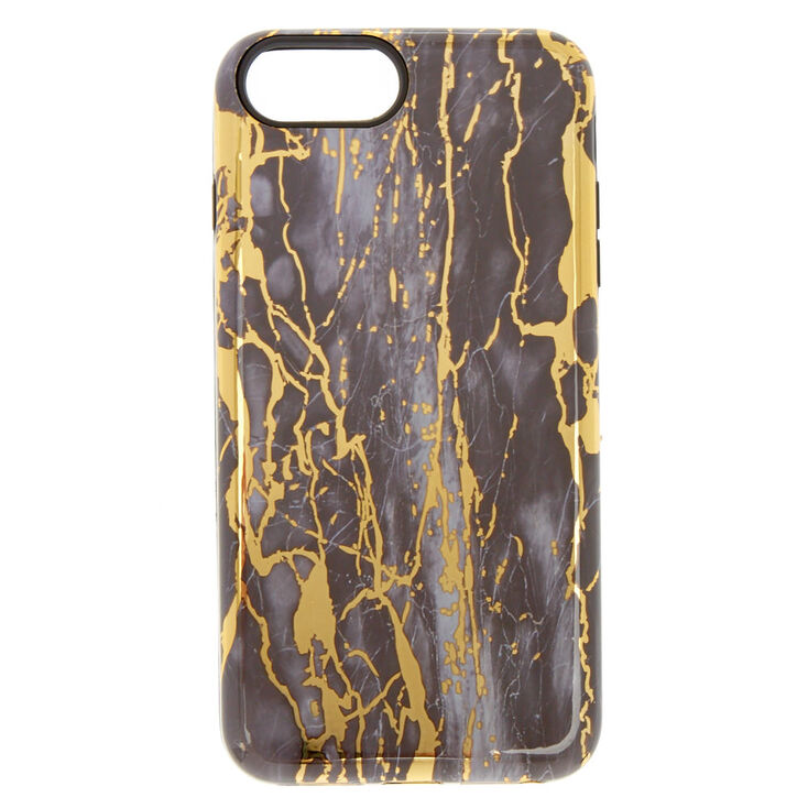 Cracked Marble Protective Phone Case - Fits iPhone 6/7/8 Plus,