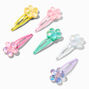 Claire&#39;s Club Pastel Sequin Flower Snap Hair Clips - 6 Pack,