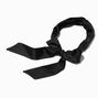 Black Silky Bow Twist Headwrap,