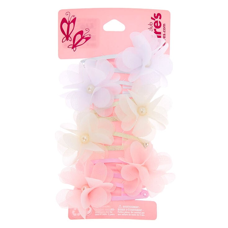 Claire's Barrettes clic-clac à nœud mousseline Club Claire's - Lot de 6